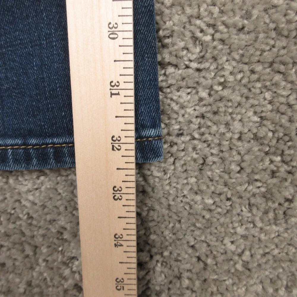 Levis Jeans Mens 34x34 Blue 505 Regular Straight Faded‎ Whisker ZipDenim Pants